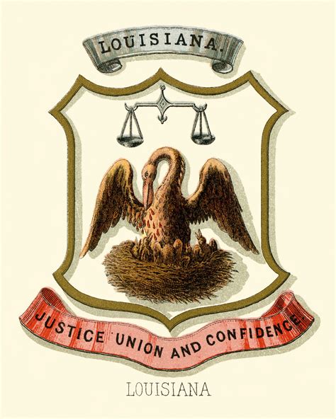 Louisiana State Seal Vector At Collection Of