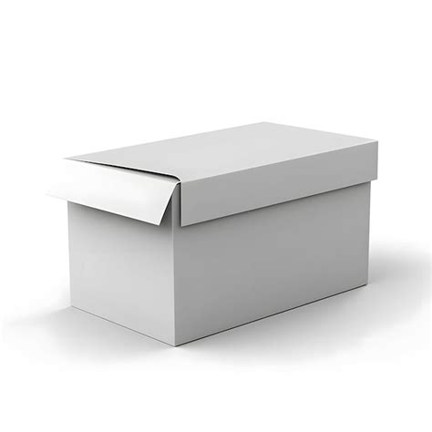 Premium Ai Image White Paper Box