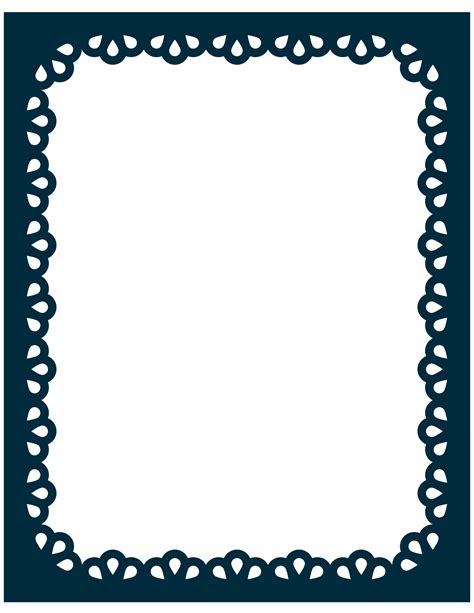 Scallop border clipart 2 » Clipart Station png image