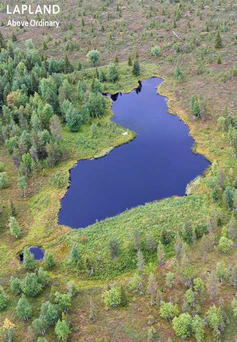 Does The Shape Of This Lake Remind You Of Something Lapland Finland