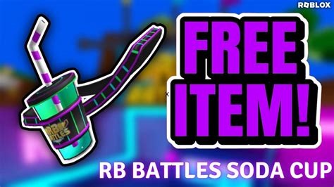 How To Get Rb Battles Soda Cup For Free In Roblox