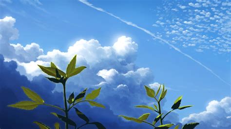 วอลเปเปอร์ อะนิเมะ ท้องฟ้า แนวนอน เมฆ 1920x1080 Xistent