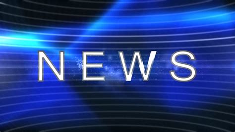 Broadcast News Intro Title Transition To Lower Third Blue With Alpha