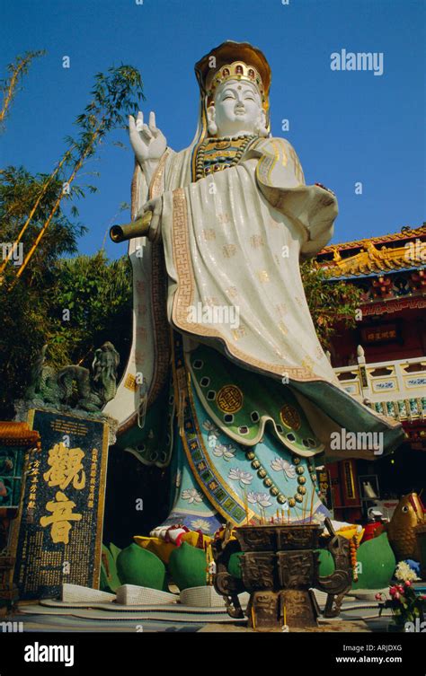 Kuanyin The Goddess Of Mercy Temple Garden In Repulse Bay Hong Kong
