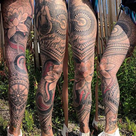 Top Best Leg Sleeve Tattoo Ideas Inspiration Guide