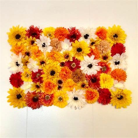 Fall Flower Wall Decor Flower Collage Fall Floral Wall Floral