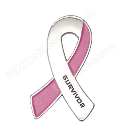 Breast Cancer Awareness Survivor Pink Ribbon Lapel Pins In Brooches
