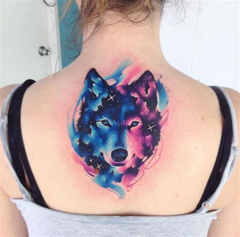 Lobo even blew up his home planet. Galaxy Wolf Back Tattoo | Best tattoo design ideas