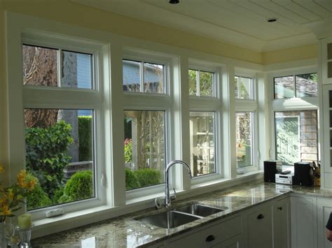 Crankout Casement Window With Transom Traditional Kitchen