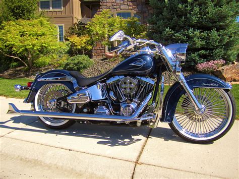 2007 Harley Davidson Flstc Heritage Softail Classic Blue Meridian