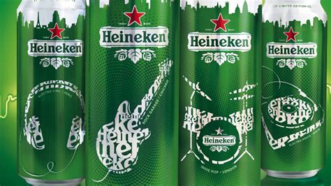Heineken Limited Edition Dieline Design Branding And Packaging
