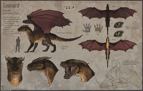 Here are some important notes. Leonard (Dragon Form) Character Sheet by Rhos -- Fur ...