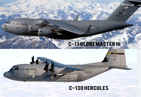 Us Air Force • C 17 Globemasters Iiis And C 130 Hercules The