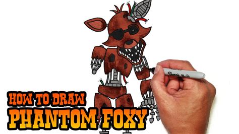 How To Draw Phantom Freddy Fnaf Sketch Tutorial Step
