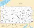 Map Of Pennsylvania Cities And Towns