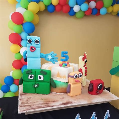 Number Blocks Cake For A Fun Birthday Party