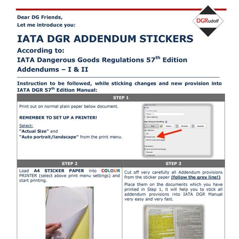 Addendum Stickers I Ii To Iata Dgr Edition Dgrudolf Pdf Docdroid