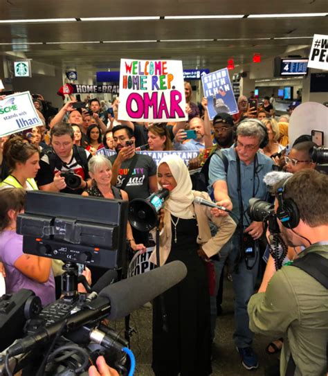 Huge Crowd Greets Congresswoman Omar At Minnesota Airport