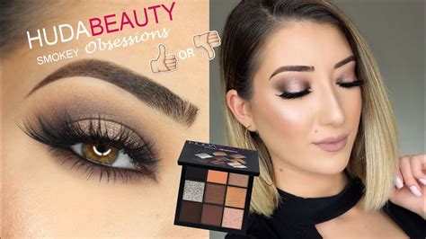 Huda Beauty Smokey Obsessions Palette Tutorial Swatches