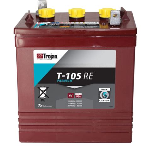 Trojan T105 Re 6v 225ah Deep Cycle Batterie Für Regenerative Ene