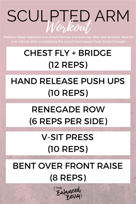 Sculpted Arm Workout The Balanced Berry