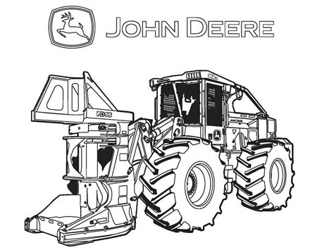 John Deere Loader Coloring Page