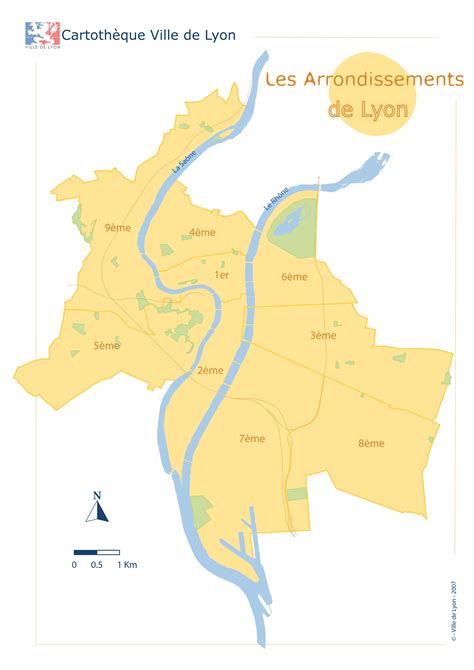 Arrondissements Et Quartiers Espace Cartographique De Lyonfr