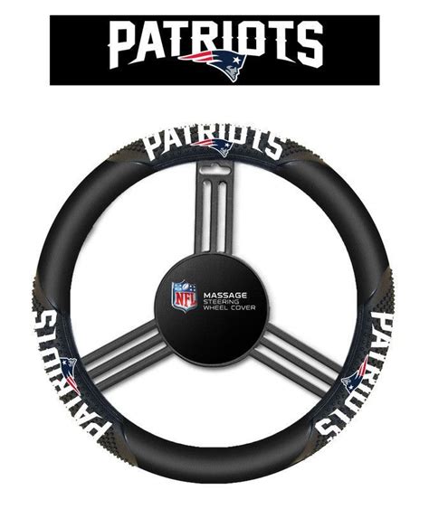 New England Patriots Massage Grip Steering Wheel Cover Wheel Cover