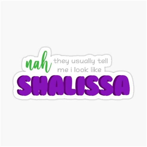 Shalissa Sticker By Jailynstull Redbubble