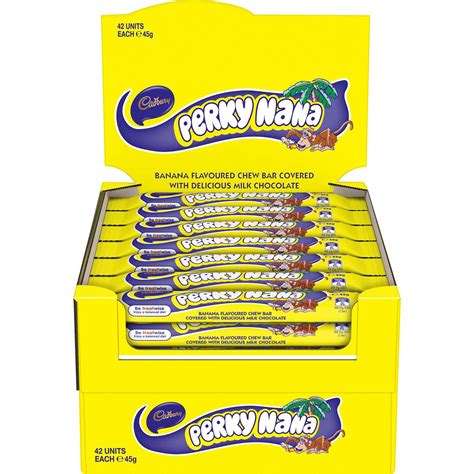 Cadbury Novelty Bar Mighty Perky Nana 45g Woolworths