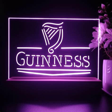 Guinness Classic Neon Pub Bar Sign Led Lamp Pro Led Sign