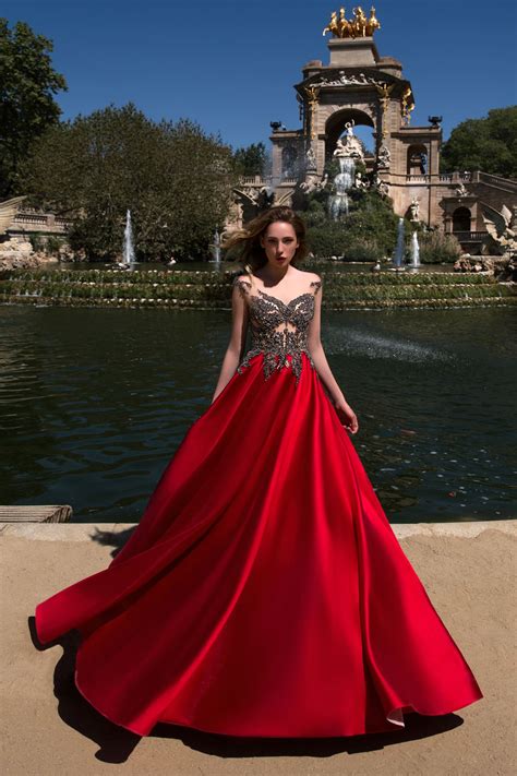 Красное платье на выпускной Pollardi Blanco | Купить вечернее платье в ...