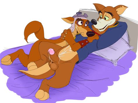 Rule 34 After Sex Anthro Balls Bed Bottomless Canine