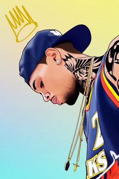 Chris Brown Cartoon Drawing At