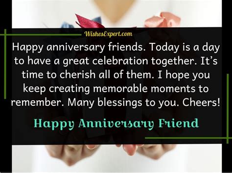 Happy Anniversary Wishes For Friend Wishes Expert