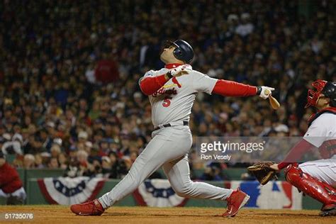 Albert Pujols Of The St Louis Cardinals Bats During Game One Of The