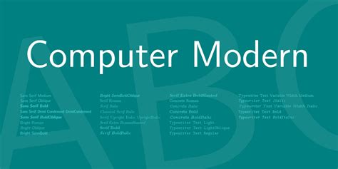 Download Computer Modern Font