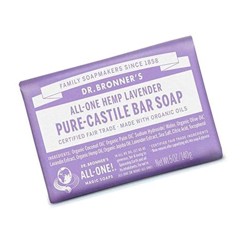 Dr Bronners All One Hemp Pure Castile Soap Bar Lavender 5 Oz