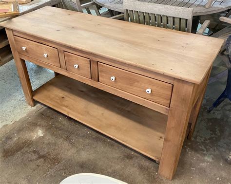 PANTRY WORK TABLE Cedar Construction With Two Drawers Cm X Cm X Cm