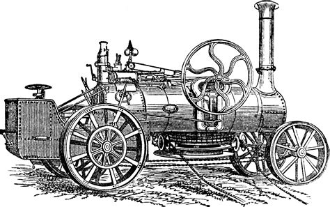 Fowlers Steam Engine Clipart Etc