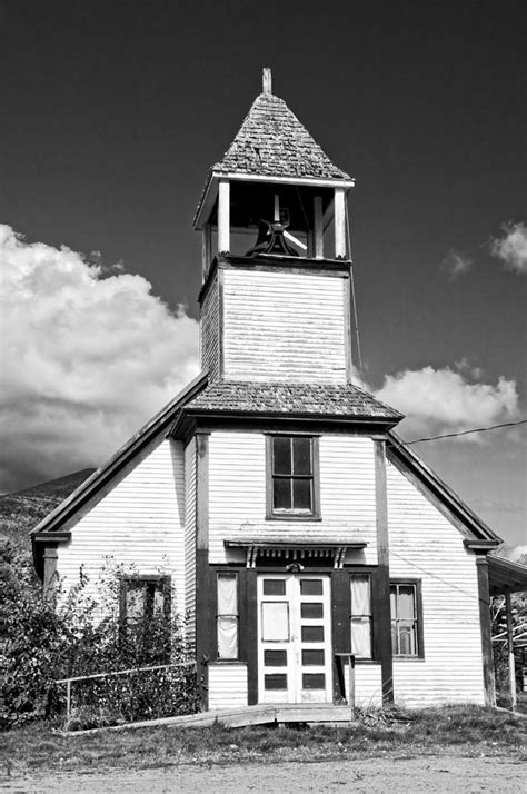 Black And White Old Country Church Photograph By Keith