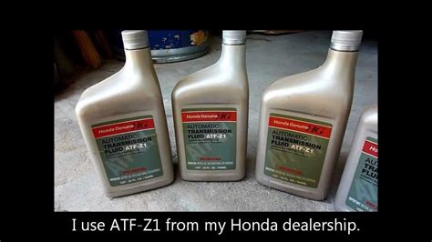 I'd go in to an auto parts store and ask exactly which weight oil to use for your engine. Honda Accord 2002 - Transmission Fluid Change V6 1998 1999 ...