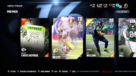 Madden 16 Ultimate Team Pack Opening Youtube