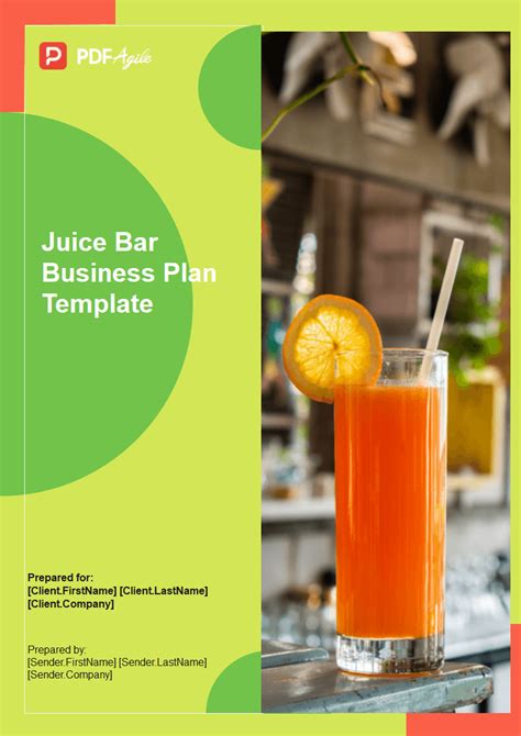 Juice Bar Business Plan Pdf Template Pdf Agile