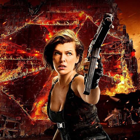 레지던트 이블 미아 요보비치의 사진 벽지 Resident Evil The Final Chapter 밀라 요보비치