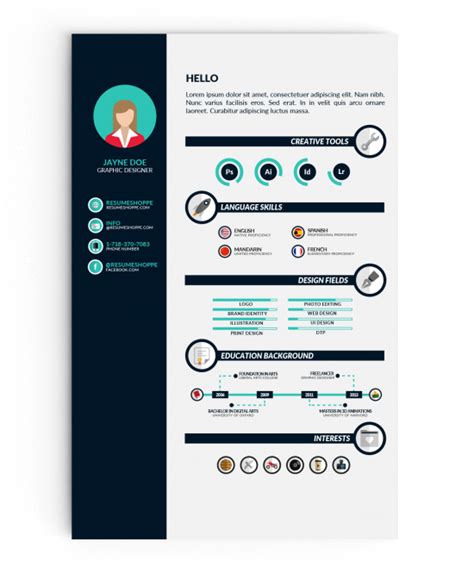 31 Infographic Resume Templates Download Free And Premium