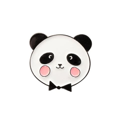 Panda Bear Enamel Pin Kawaii Panda Making Life Cuter