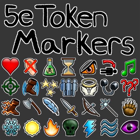 Hey guys, i'm just starting to use the click to attack part of the character sheet. 5e Token Markers: Conditions, Damage Types, and Buffs | Roll20 Marketplace: Digital goods for ...