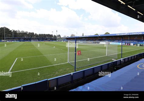General View Of Kingsmeadow Football Stadium Hi Res Stock Photography