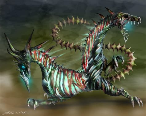 Split Zombie Dragon By Ekoki On Deviantart